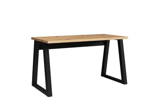 BIURKO IGA dąb artisan z czarny