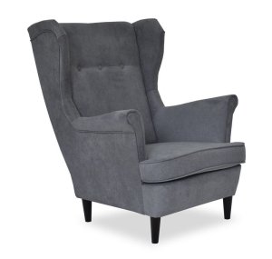 FOTEL USZAK ENJOY 24 SKANDYNAWSKI WYGODNY TAPICEROWANY SZARY