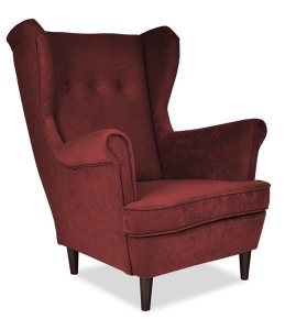 WYGODNY FOTEL USZAK MIKRO 45 SKANDYNAWSKI TAPICEROWANY