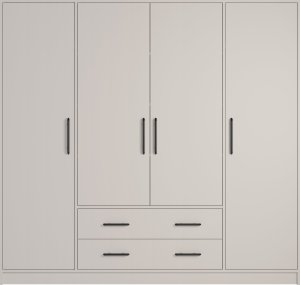 Szafa SMART 1 bez lustra nowoczesna pojemna kaszmir antracyt artisan dąb sonoma z biały lux sypialnia garderoba