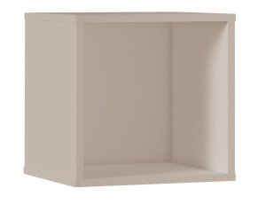 BOX 1 KASZMIR Stojak na płyty winylowe segregatory regał półka organizer pojemnik beż