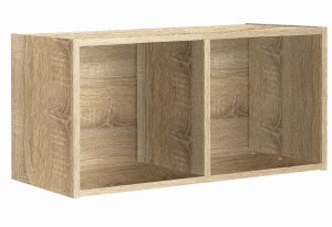  Stojak na płyty winylowe segregatory BOX 2 SONOMA regał półka organizer pojemnik