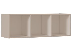 BOX 3 KASZMIR Stojak na płyty winylowe winyle segregatory  regał półka organizer pojemnik beż