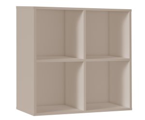 BOX 4 KASZMIR Stojak na płyty winylowe winyle segregatory regał półka organizer pojemnik beż