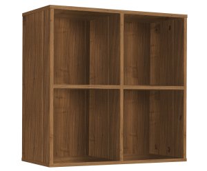  BOX 4 ORZECH Stojak na płyty winylowe winyle segregatory regał półka organizer pojemnik 
