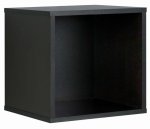 Stojak na płyty winylowe segregatory BOX 1 czarny regał półka organizer pojemnik