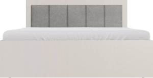 ŁÓŻKO PODWÓJNE SMART SZER. 200,5 CM POD MATERAC 180X200 ZE STELAŻEM NOWOCZESNE SOLIDNE SYPIALNIANE   